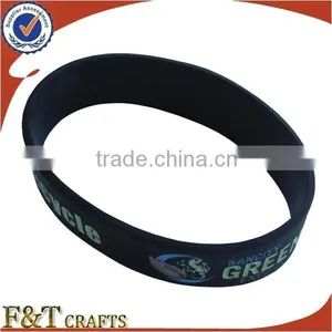 Colorful Round Cheap Custom Silicon Rubber Band Bracelet With Printing Logo Quality Choice thumbnail-6