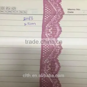 Wholesale 2.5cm Nylon Spandex Lace Trim thumbnail-1