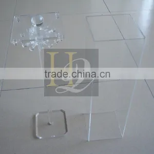 China Supplier Transparent Acrylic Necklace Display Holder With Cover thumbnail-2
