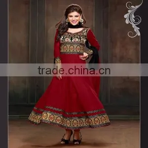 EXCLUSIVELY COTTON ANARKALI SUIT thumbnail-3