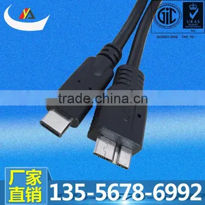USB 3.1 Type C to Micro Usb 3.0 B Type Male Data Cable for Mobile Phone thumbnail-1