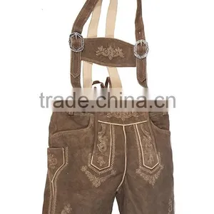 Bavarian Oktoberfest Trachten Lederhosen Bundhosen Costume Brown thumbnail-2