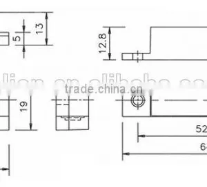 Normally Closed Door Magnetic Contacts Wired Magnetic Contact MS-31A thumbnail-2
