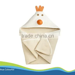 Wholesale Animal Shape Cotton Baby Bath Robe Baby Hooded Towel Cuddle Robe thumbnail-1