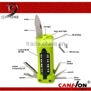 DIKE Multi Tool With Led, Multi Swiss Knife, Multi-functional Tool Set thumbnail-1
