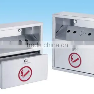 Stainless Steel Ashtray Cigarette Bin thumbnail-1