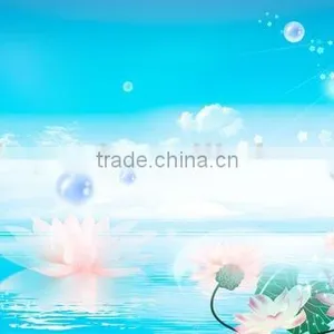 Blue Lotus Room Wall Decor thumbnail-1
