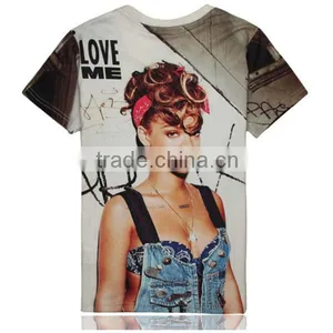 100%cotton 3D t Shirt Printing Short Sleeves Wholesale thumbnail-3