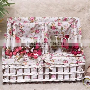 7 Hand Woven - Pastoral Style - Straw - Storage Basket - Storage Basket - Water Basket - Sundry Basket - Woven Baskets thumbnail-2