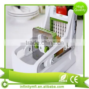 Hot Selling Potato Vegetable Chipper /Premium French Fry Cutter/Potato Slicer Includes 3-in-1 Peeler/Fruit Brush+Clean Brush thumbnail-2