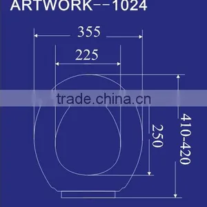 1024 Round wc Adjustable Toilet Seat Cover Chaozhou thumbnail-2