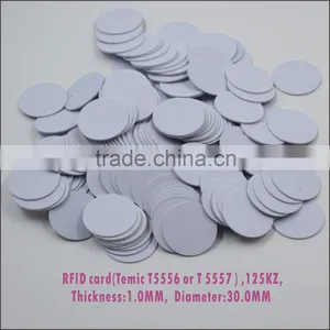 HOT Round Coin Size RFID Chip Wristband Access Control Tag thumbnail-4