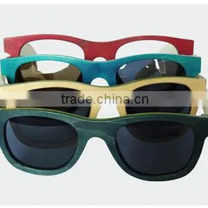 2014 Custom Handmade Skateboard Wood Colored Sunglasses thumbnail-1