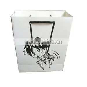 Custom Printed Logo White Paper Bags thumbnail-2