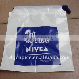 Wholesales Cheap Top Quality Plastic Drwastring Bags With Nylon String thumbnail-1