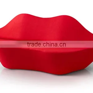 Mid Century Modern Red Lip Shaped Sofa Set Without Arm thumbnail-1