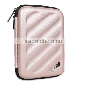 Hot Selling BUBM EVA+PU Ladies Champagne Gold Travel Usb Flash Drive Storage Hand Bag thumbnail-2