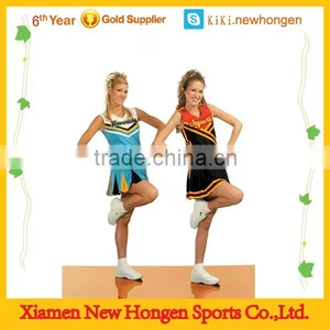 Hot Sale Custom Comfortable Mix Size Sleeveless Cheerleading Uniform thumbnail-1