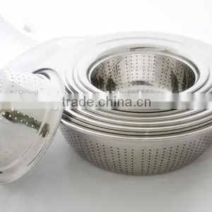 New Product Stainless Steel Rice Sieve/Vegatable Basin thumbnail-1