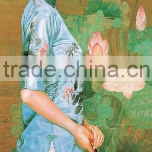 Chinese Woman Oil Painting thumbnail-1