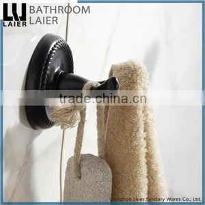 Customized Direct Marketing Factory Zinc Alloy ORB Finishing Bathroom Sanitary Items Wall Mounted Robe Hook thumbnail-2