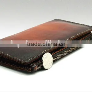 Vintage Men's Long Leather Wallets Men's Brown Leather Wallets thumbnail-1