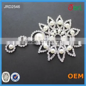 Hot Sales New Style Dazzling and Elegant Flower-shaped Rhinestone Lace for Decoration thumbnail-2