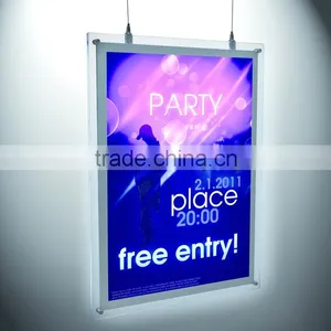 2016 Art Exhibition Advertising Product Slim Led Panel Frameless Display Light Box thumbnail-1