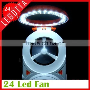 Hot Selling Popular Desktop Portable Mini Stand Fans With Led Light thumbnail-5