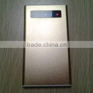 Recommendation! Universal Portable Ultra Thin Power Bank 4000mah Aluminium Alloy LED Screen thumbnail-1