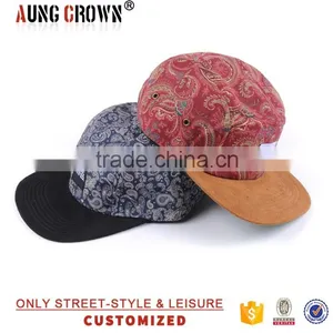 Flat Brim Hat Small Floral 5 Panel thumbnail-2