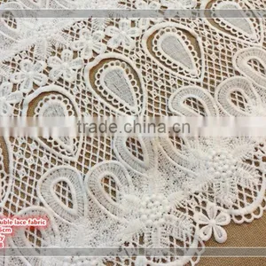 2017 Spring High Quality Peacock Pattern Water Soluble Lace Fabric thumbnail-2