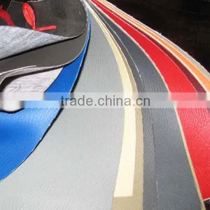 0.5-0.6mm Embossed Synthetic Leather Knitted Backing PVC Leather for Bags, Shoes, Belts, Sofas, Chairs thumbnail-1