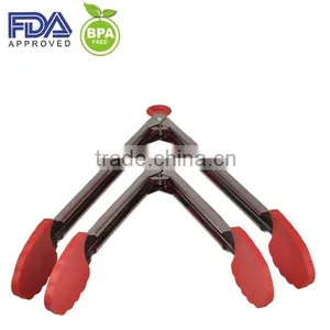Silicone Small Kitchen Food Tong, Bread Tongs, Mini Food Tongs Best Seller thumbnail-1