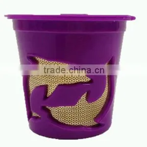 GOLD CUP 24K Plated Refillable Filter Cup for Coffee thumbnail-1