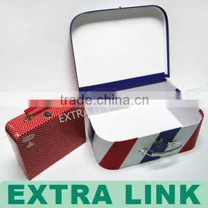 Children Toy Environmental Metal Handle Cardboard Suitcase Box thumbnail-6