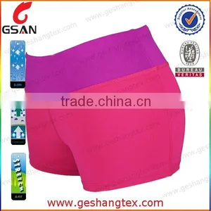 86% Nylon 14% Spandex Dry Fit Custom Women Compression Shorts thumbnail-1