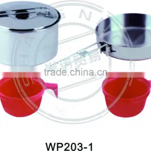 BBQ Camping Cooking Pot With Fry Pan and 2PP Cup thumbnail-1
