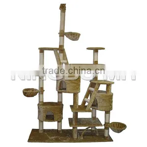 Faux Fur Covered Cat Climbing Tree thumbnail-1