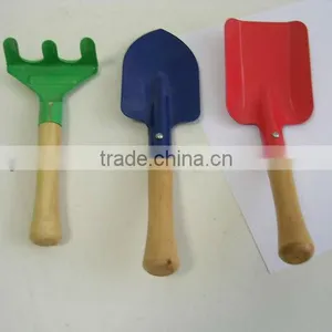Iron Sapde With Wooden Handle Garden Tool Wooden Rake Wooden Shovel Wooden Spade thumbnail-1
