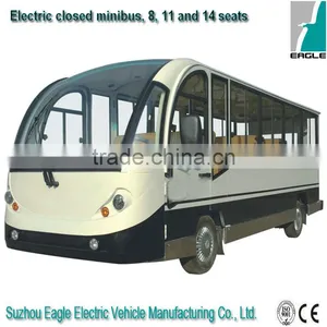 11 Seater Electric Enclosed Sightseeing Car , CE Approved thumbnail-1