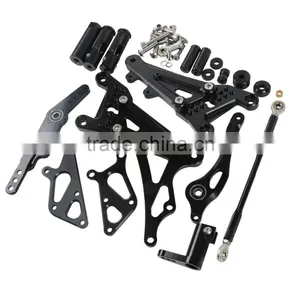 Details About Black Aluminum CNC Front Foot Pegs Rest Set For Yamaha YZF R1 1000 2007-2008 thumbnail-1
