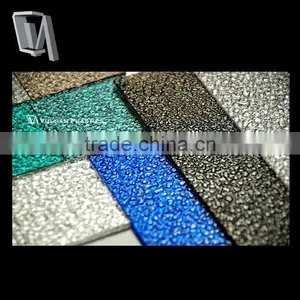 Thick Colored Polycarbonate Solid Embossed Clear Sheet (Valuview Series) thumbnail-2