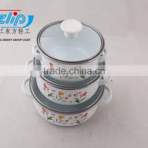 3 Pcs Mini Pot With Metal Cover Beautiful Decal thumbnail-2