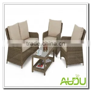 Audu Outdoor Garden Wicker Rattan London Corner Group thumbnail-1