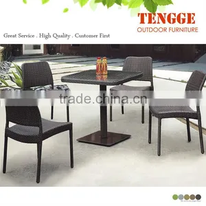 5 Pieces Classic Outdoor Rattan Furniture Dining Set thumbnail-1
