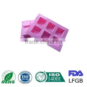 Hot Big Rectangular Shape Silicone Soap Mould thumbnail-6