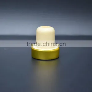 Gold Aluminium Cap With Synthestic Cork for Glass Bottle T-shape Cork thumbnail-1