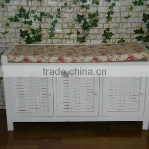 Home Decor Wooden Shoe Rack, Wooden Footstool,wooden Shoes Shelf thumbnail-3