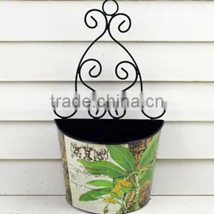 Handmade Flower Basket Flower Metal Basket Small Metal Basket thumbnail-1